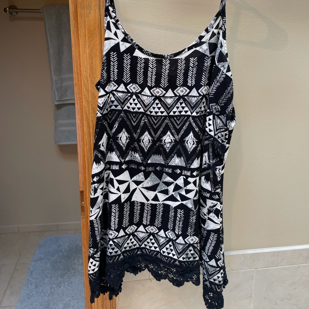 Boho Lace Tunic Tank